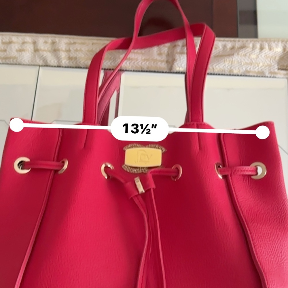 Joy Mangano Vibrant Red Tote Bag - Picture 9 of 12